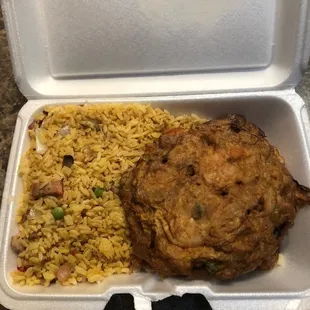 Shrimp or Beef Egg Foo Young