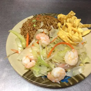 Shrimp chow mein ( lunch special)