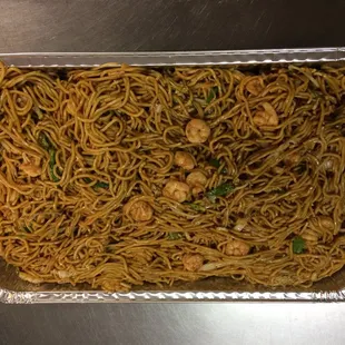 Large party tray ( shrimp Lo mein )