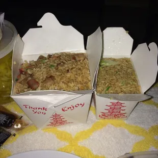 Pork Fried Rice vs. fried rice that comes with entrees!!