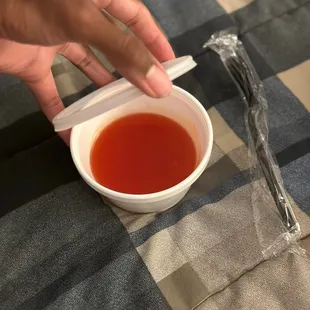 Sweet and sour sauce to go