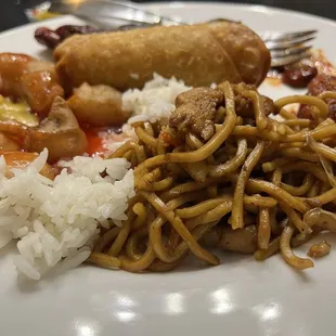 a plate of food on a table
