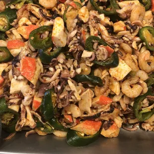 Seafood mix with homemade spice