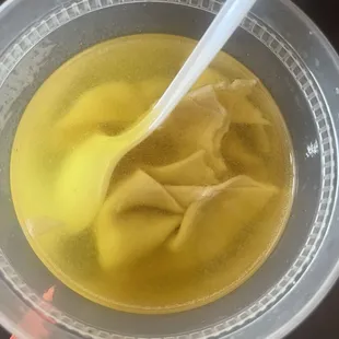 Delicious wonton soup!