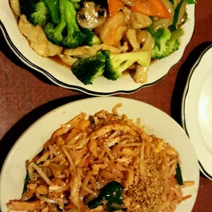 Teriyaki chicken + chicken pad thai