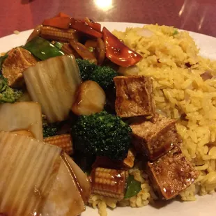 Tofu with vegetables!