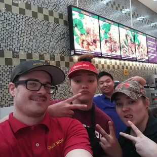 Here at China Wok, waiting for all you wonderful people to come and get some delicious Chinese food! Ask to sample the Bourbon Chicken!