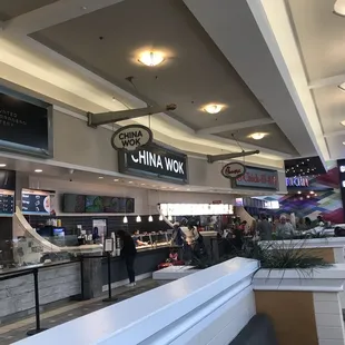 the inside of a restaurant