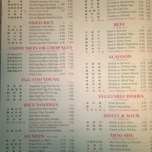 Menu 2/27/2017