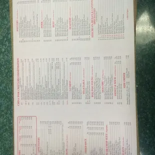 Big menu