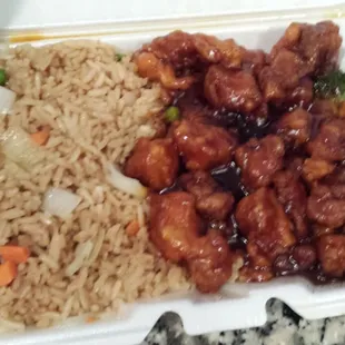 General Tso lunch special