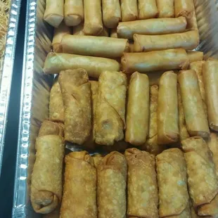 Spring rolls and egg rolls