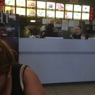 Inside the restaurant