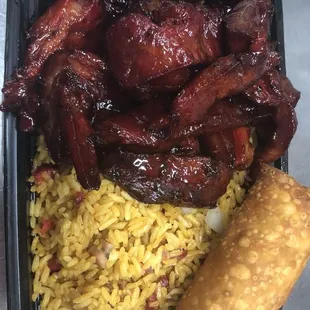 Combination Platter: Boneless Spare Ribs