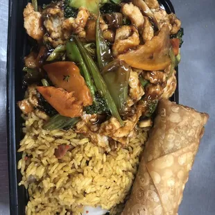 Combination Platter: Chicken w Mixed Vegetables