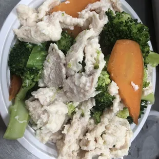 Steamed Chicken w Mixed Vegetables