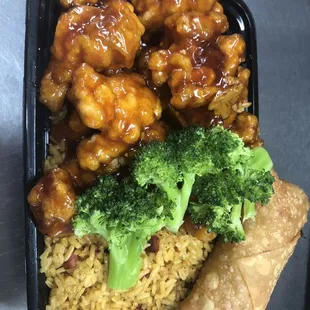 Combination Platter: General Tso's Chicken (Popular)