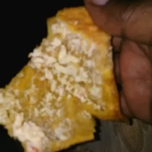 What in the world is this???? No filling! It was cooked out. Nothing but bread!!!!!!!