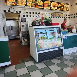 the inside of a restaurant