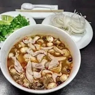 18. Chicken Tom Yam Soup with Rice Noodle