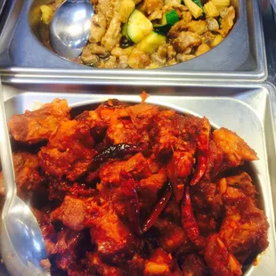 chicken wings and fried chicken, food