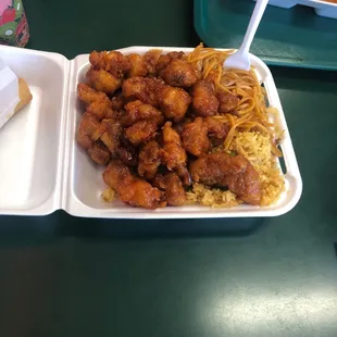Orange Chicken Chow Mei Fun