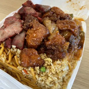 B.B.Q. Pork and Pineapple Chicken (Tiktok: @justandyvu)