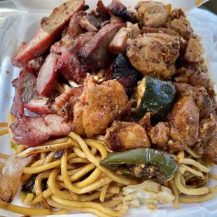 2 items cost $8.19 not included tax.. they pile up a lot of food.. delicious