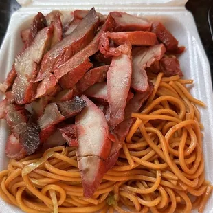 Combo A chow menu with Cha shuo