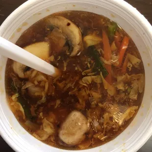 Hot &amp; sour - very different from my favorite place but decent tasting. Lots of onions