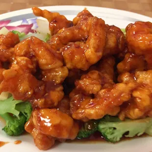 General Tso's shrimp.