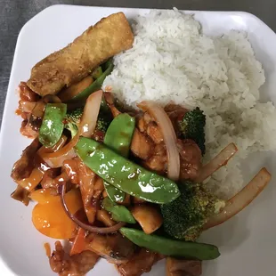 Chicken and mixed vegetables