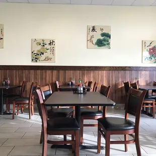 Inside, very clean and modern.