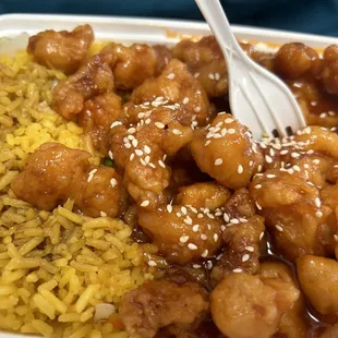 Sesame chicken combo
