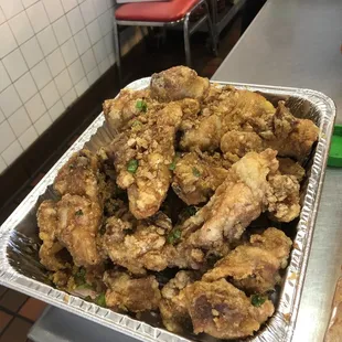 20 piece garlic fried chicken! Nom nom nom