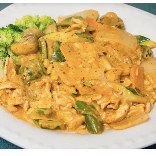 Thai Red Curry Chicken or Shrimp