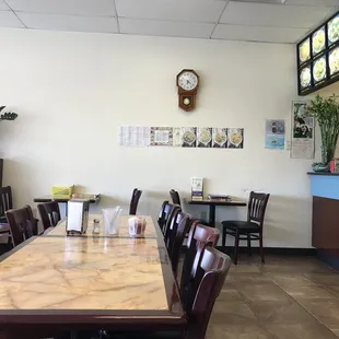 Ordering counter and inside seating area