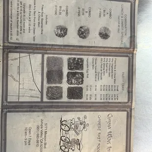 Tifold Menu - outside