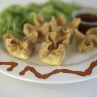 Fried cream cheese wontons