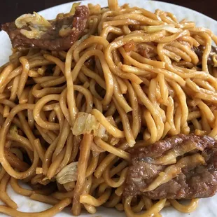 Perfect beef Lo Mein !