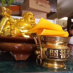 on counter