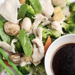 Steamed Chicken w. Mix Veg