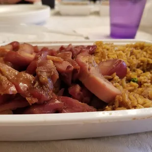 Dry, flavorless chicken.