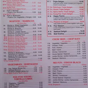 menu, sushi and sashimi