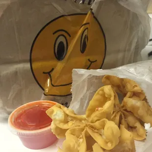 Cheese wontons.