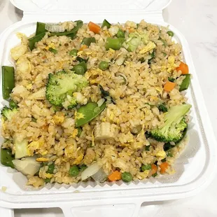 Mixed vegetable fried rice