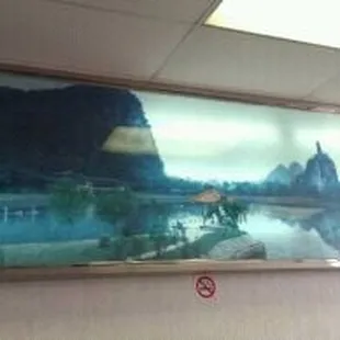 a view of a river and mountains