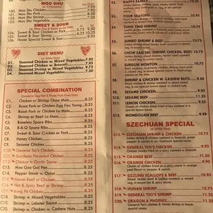 Menu pictures.  I hate when you are out with no menu and need Chinese food.