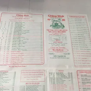 Lunch specials and combo platters