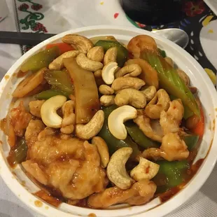Cashew chicken.